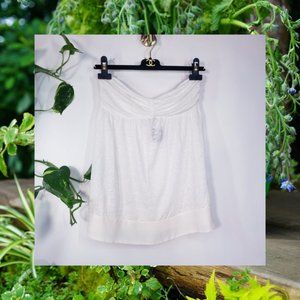 Nwt CLUB MONACO Linen off shoulder strapless top S